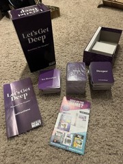 Lets Get Deep Questions for Couples 2021 Game Card USED