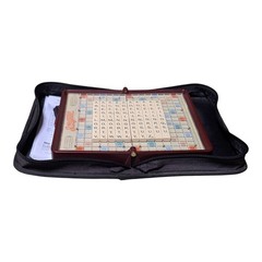 Scrabble Deluxe Travel Edition Board Game Hasbro Zipper CarryCase 100% Complete