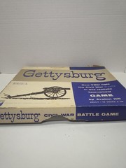 1961 Avalon Hill Gettysburg Civil War Battle Game #501 w/ Manual Map Vintage