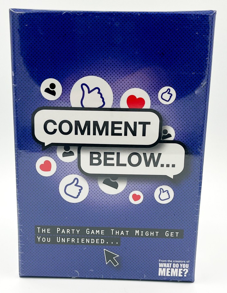 WhatDoYouMeme Comment Below Game Sealed 3-20+ Players Age 17+ 90 Minutes
