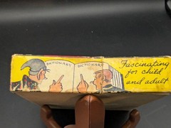 Antique ANAGRAMS Word Game Original Box, 300ish Letter Tiles, Transogram Co #80