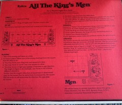 Parker Brothers ALL THE KINGS MEN COMPLETE & EXC.