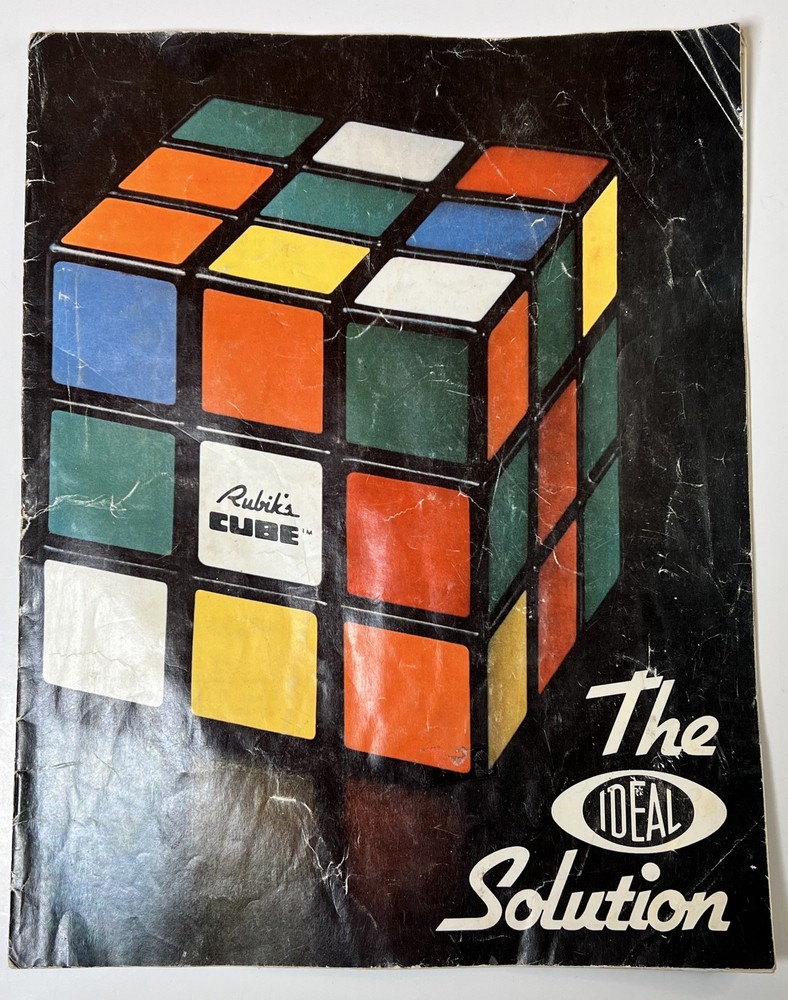 Vintage 1981 Rubik’s Cube The IDEAL Solution Guide Booklet Ideal Toy Corp. Puzzl
