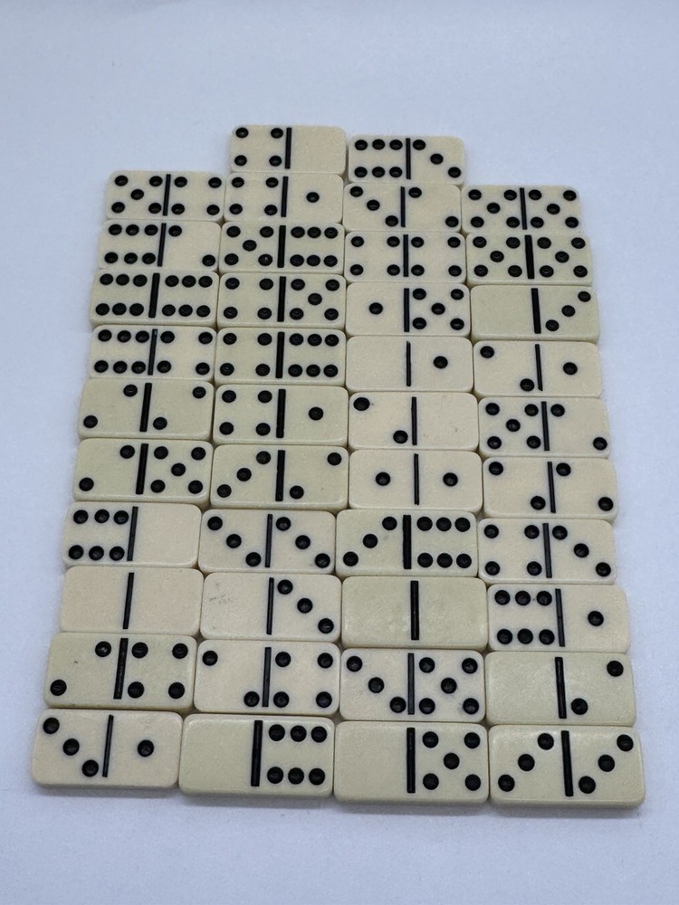 Vintage Dominos, Lot of 42 Misc Pieces, Various Brands, Incomplete Set