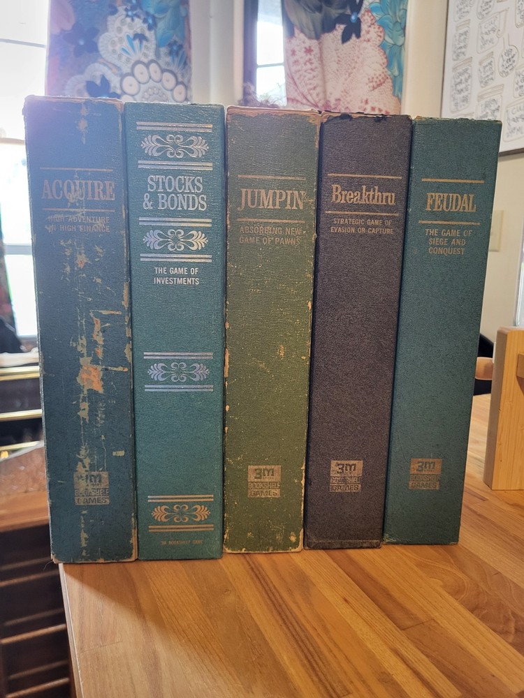 3M Bookshelf Board Games 1960s Lot Of 5
