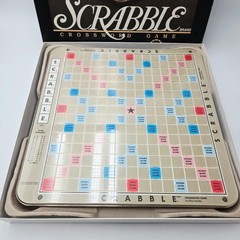 Milton Bradley 1989 #4034 Scrabble Deluxe Edition Board Game Complete Turntable