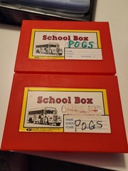 Vintage 90’s Pogs Lot Binder 600+, 3D Mirage Slammer, Pages, Travel Cans, Boxes