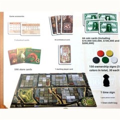 Chinatown Board Cards Negotiation Tycoon 3-5 adult party game Chinese version