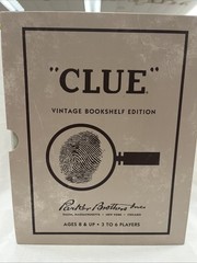 Clue Vintage Bookshelf Edition Deluxe Collectible Linen Book Board Game NEW