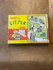 Vintage The “Collect the Litter” Board Game Jessup Paper Box Co. Tee Pee Toys