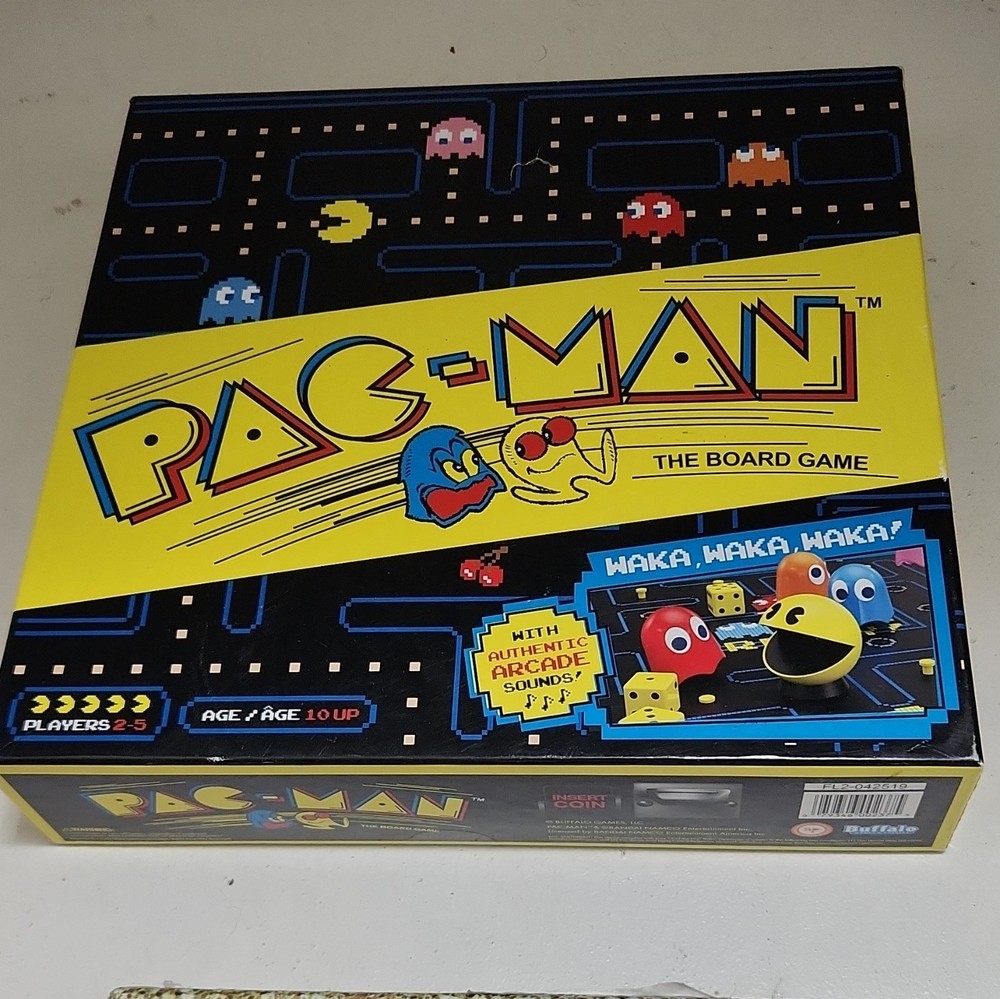 Buffalo Games Pac-Man: The Board Game w/ Authentic Arcade Sounds, 2-5, Age 10+