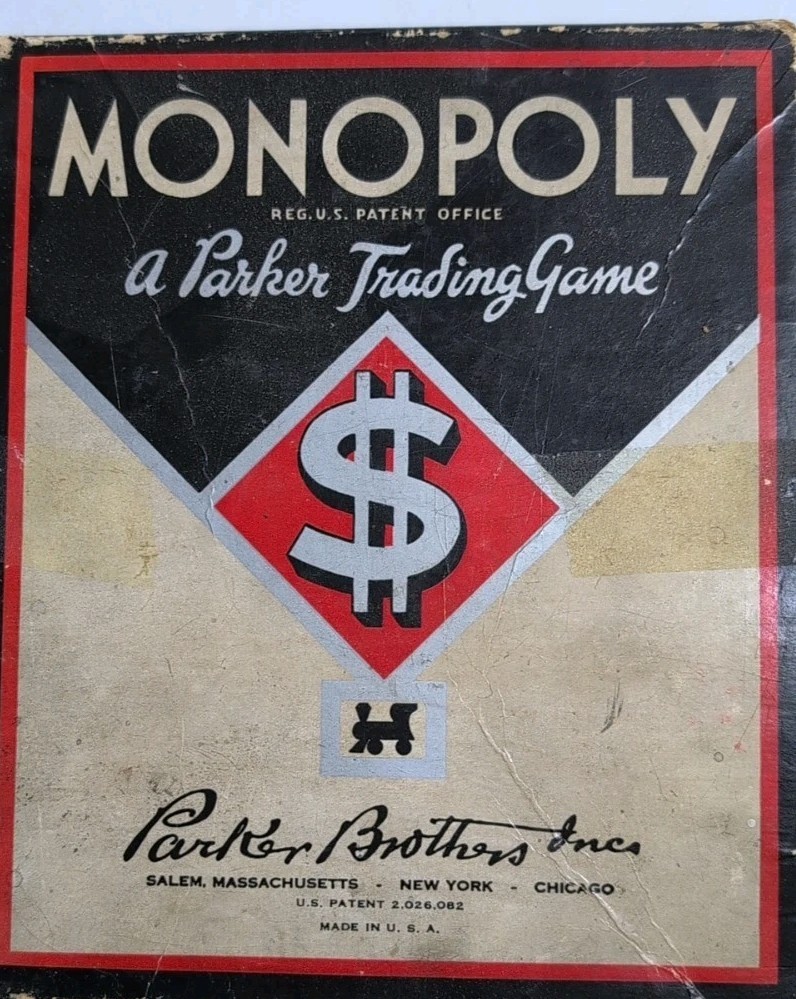 VINTAGE 1940,s MONOPOLY ,replacement pieces , see pictures & And Description