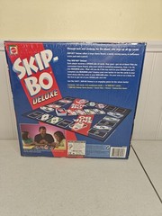 NEW SEALED Skip Bo Deluxe Sequencing Card Board Game Mattel 2001 Family Kids Uno