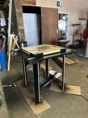Mesa De Domino En Madera Costumizada De Bad Bunny Dtmf