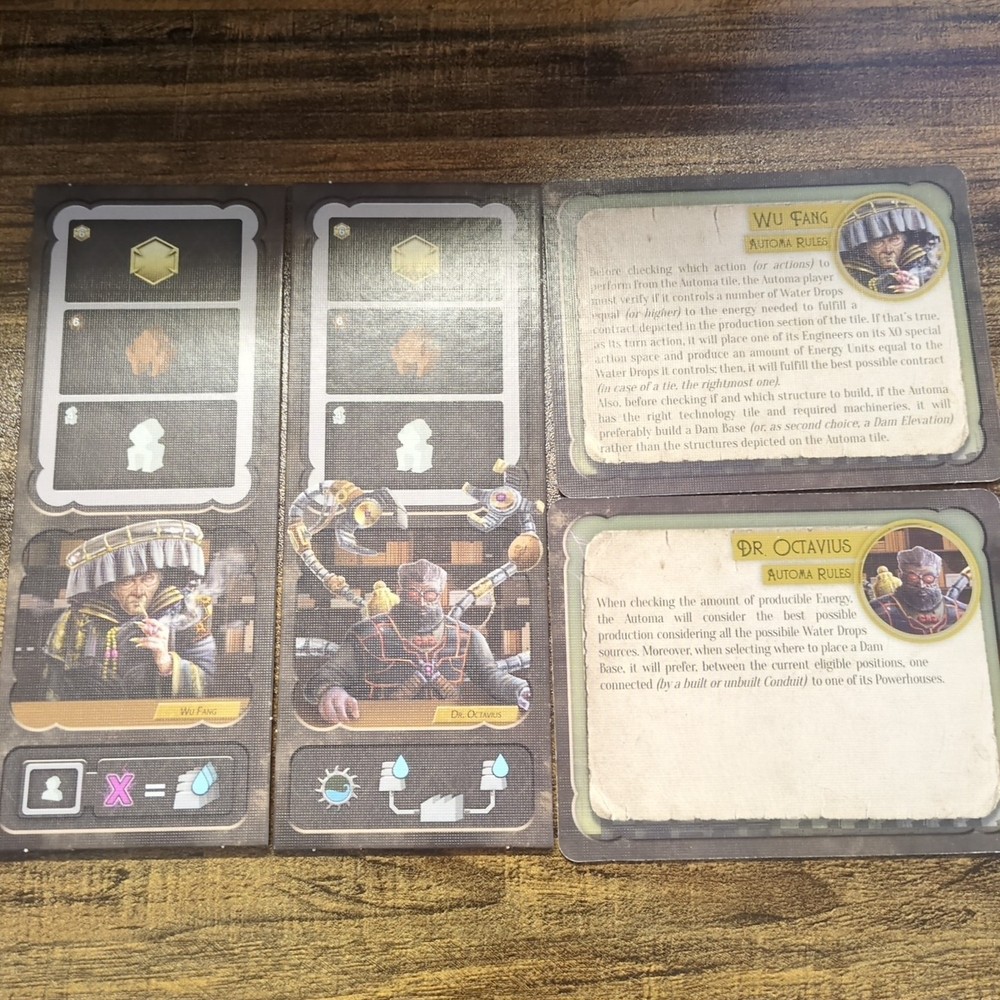 Barrage Board Game Executive Officer Promo B Dr Octavius And Wu Fang