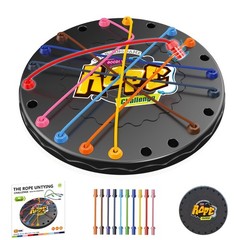 Rope Untangling Puzzle Game Travel Size Brain Teaser Family Party Game