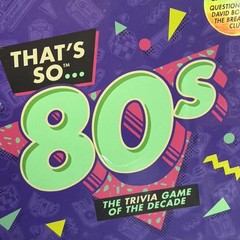 Ridley’s That’s So 80s Trivia Game Party Family 1980s Music Movies Pop Sealed