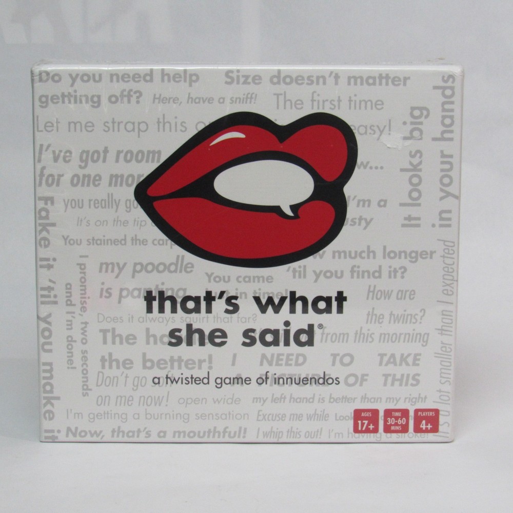 That’s What She Said Party Game Adult Card Game Sealed 17+ Funny Innuendo