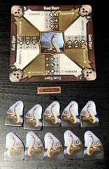 Gloomhaven Jaws Of The Lion Giant Viper Standees Monster Stands & Stat Card