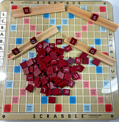 Scrabble Deluxe Edition Vintage 1989 Milton Bradley Board Game Complete