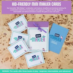 Mini Mahjer Mahjong for Beginners & Families | American Mahjong Starter Set, …
