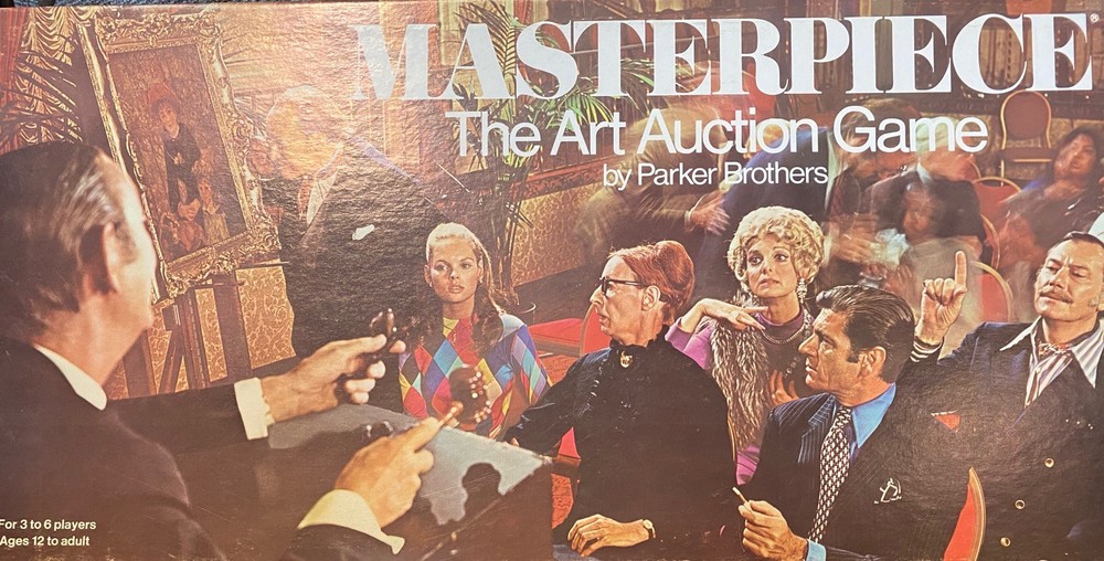Parker Brothers 1970 MASTERPIECE ART AUCTION GAME Comp. & UNPLAYED GREAT 4 GIFT