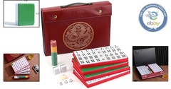 Elegant 146-Tile Chinese Mahjong Set with Convenient Carry Case For Game Nights