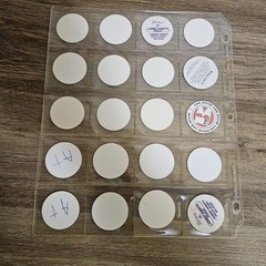 Vintage 1990s Mix Lot of 150 Pogs and 1 Metal Slammers Plus Binder Sleeves