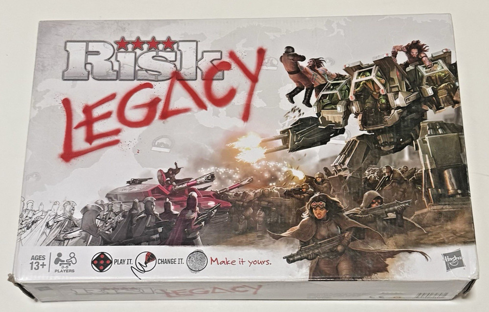 Risk Legacy Board Game Hasbro Strategy World Domination Game Complete