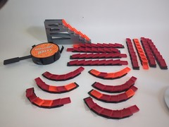 Vintage 93 Pressman Domino Rally Galaxy Explorer Set with Box 50% Complete E8