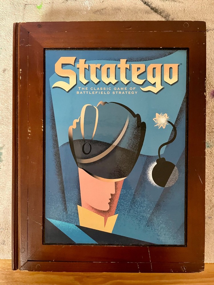 Stratego Collection Book Shelf Edition Wooden Box Board Game 2005