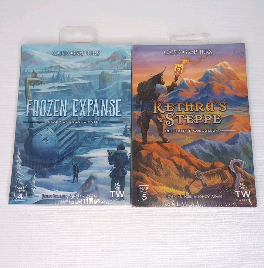 Cartographers Thunderworks Games Map Pack 4,5 Bundle New