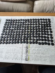 Japanese Go Stones White 175pcs Black 180pcs Japan for IGO Game Vintage NO BOX