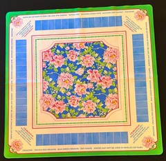 HOBBY LOBBY FLORAL MAHJONG MAT (NEW)