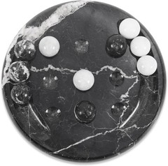 Marble Tic Tac Toe Classic Board Game for Family 6″, Home & Coffee Table Décor
