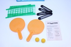 Ping Pong Table Tennis Set Complete Toy Game VTG 1987 Old Classic Kids GUC