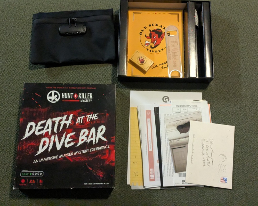 Hunt A Killer Mystery – Death at The Dive Bar, Immersive Murder Mystery Game