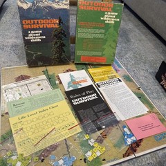 OUTDOOR SURVIVAL Game About Wilderness Skills Vintage 1972 Avalon Hill #895