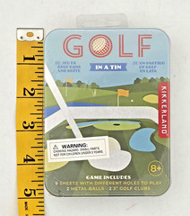 Kikkerland Golf In A Tin Desktop Mini Game Set NEW SEALED Travel Size ⚡FREE SHIP