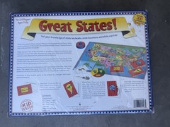 GREAT STATES! Geography Trivia Board Game Card NEW