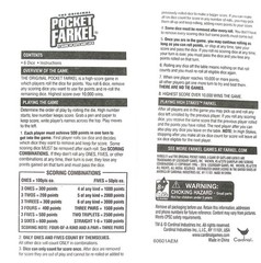 The Original Pocket Farkel: Dice Game of Guts and Luck + Mini Uno Bullseye