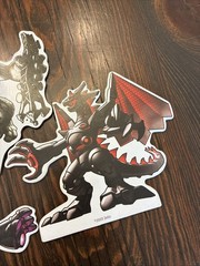 King Of Tokyo: Dark Edition / 4 Cardboard Figures / Official Game Pieces