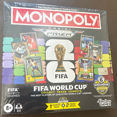 Hasbro Games Monopoly Panini Prizm FIFA World Cup Board Game Exclusive Cards