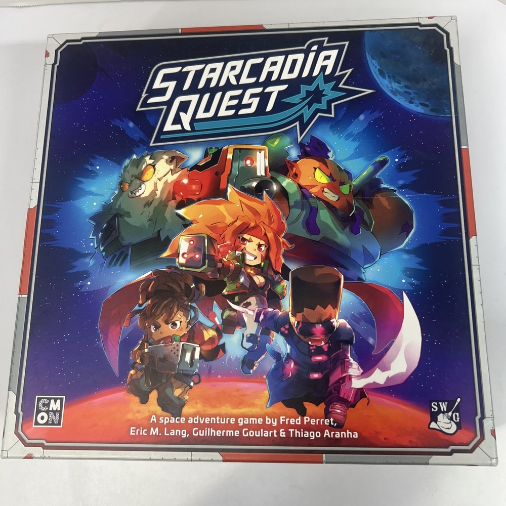 Starcadia Quest Core Board Game CMON SAQ001 99% Complete VG Missing Door Token