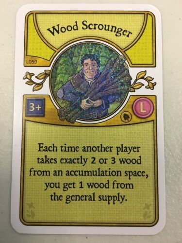 Agricola Wood Scrounger L Deck Foil Promo Card, Multicolored