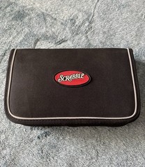 Scrabble Travel folio edition deluxe zippered carrying case. Complete