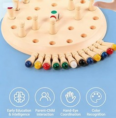Gowinbaby Memory Chess Matching Game: Family Board Games for Kids and Adults, Mo