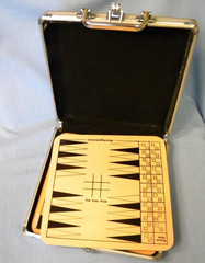 Board Game Set with 10 Family Games in Metal Travel Case Wood Boards Instruction