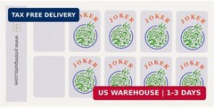 Yellow Mountain Imports American Mahjong Joker Tile Decal Stickers, Set of 8