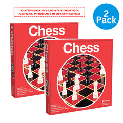 2 Pack Pressman Chess Board Game New Dented Box Folding Board Complete 5″